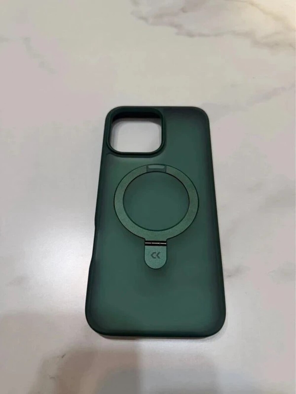 iPhone 16 Pro Max Case - Matte Magic Stand (Dark Green)